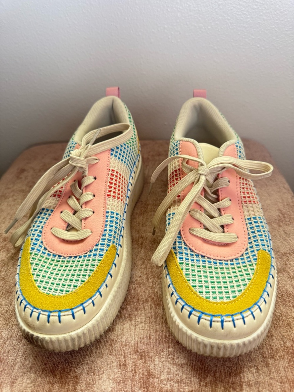 Nicole Miller - Colorblock Pastel Sneakers - Multicolor